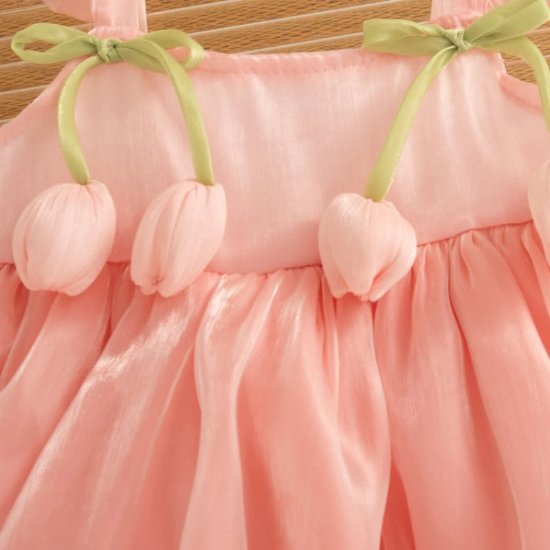 Tulip Mesh Dress – Elegant & Comfort – Children's Dress