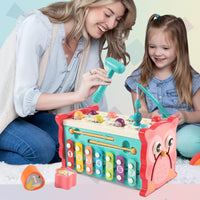 Thumbnail for Montessori Hammering Toy – Motor Skills & Learning – 8-in-1 Play Set