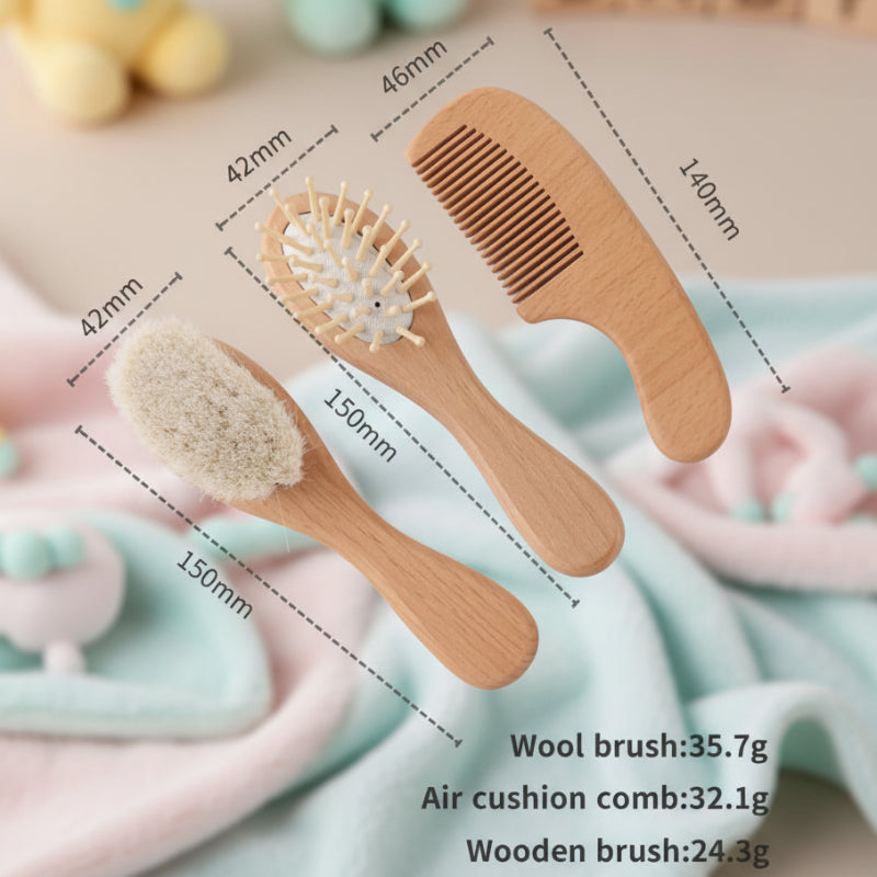 Personalized Hairbrush – Soft & Unique – Personalized Baby Hairbrush Set