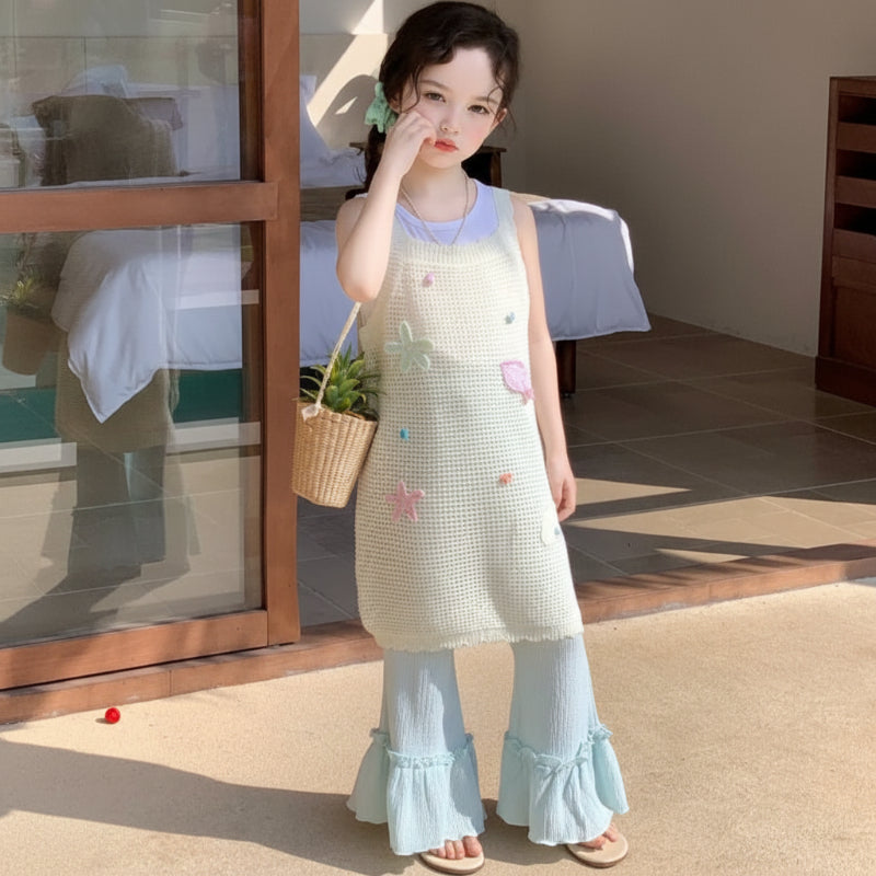 Girls' Summer Outfit – Trendy and Comfortable – Summer Kids' Clothing Set