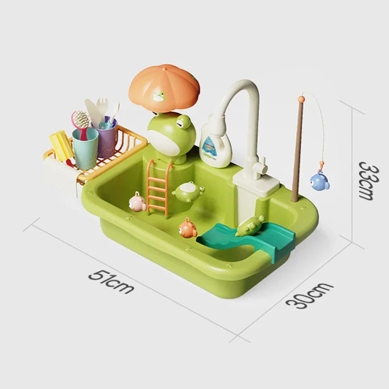 Children Kitchen – Water Fun & Learning - 2-in-1 Play Sink