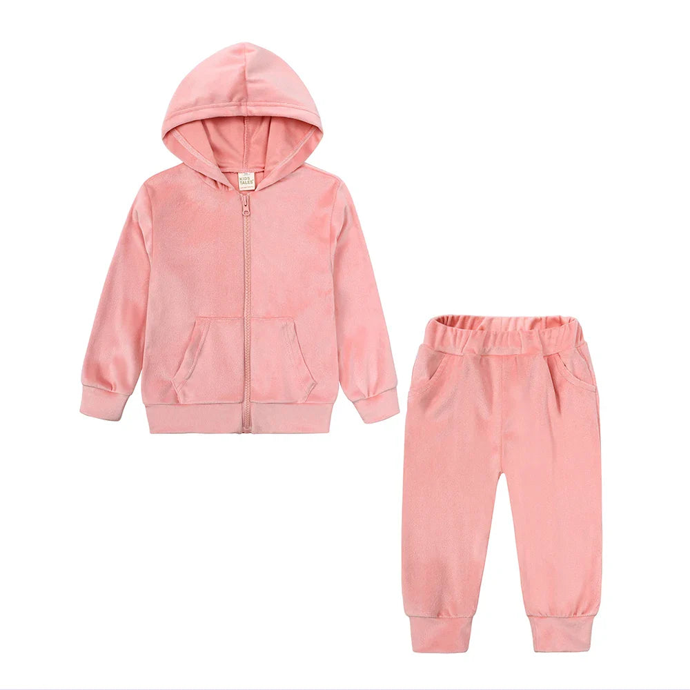Kids Tales – Warm & Comfortable – Velvet Tracksuit for Kids