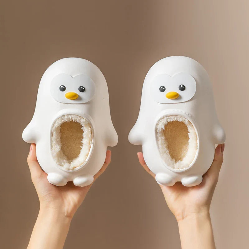 Mini Fashion™ - Warm & Fun - Children's Penguin Slippers