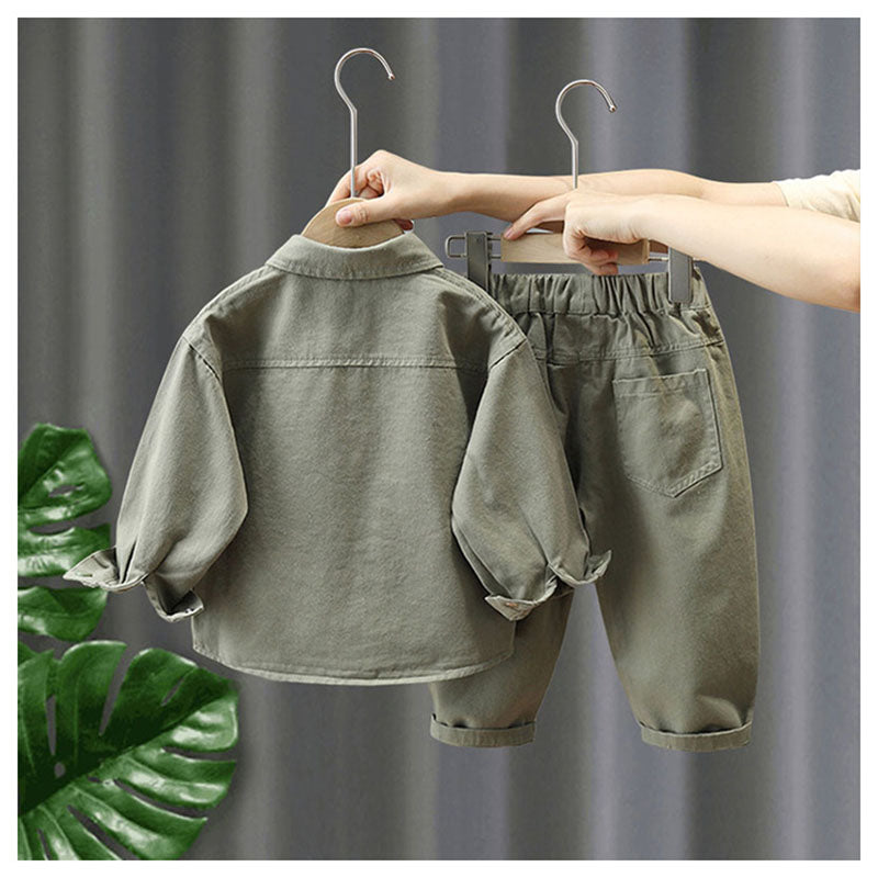 LittleExplorer – Comfortable & Cool – Children's Pants & Shirt Set