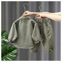 Thumbnail for LittleExplorer – Comfortable & Cool – Children's Pants & Shirt Set