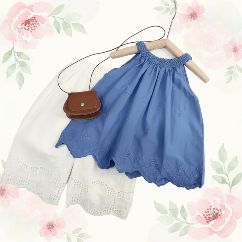 Sleeveless Tops & Pants – Soft & Stylish – Children's Summer Outfit