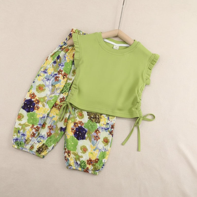 Sleeveless Tops & Pants – Soft & Stylish – Children's Summer Outfit