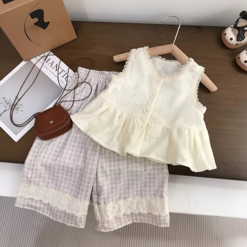 Sleeveless Tops & Pants – Soft & Stylish – Children's Summer Outfit