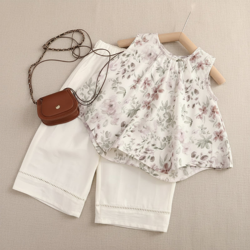 Sleeveless Tops & Pants – Soft & Stylish – Children's Summer Outfit