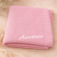 Thumbnail for Personalized Baby Blanket – Soft & Unique – Personalized Embroidered Cotton Blanket