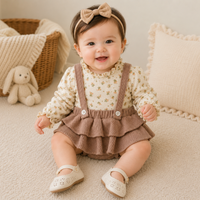 Thumbnail for SweetPea – Baby Girl Outfit with Ruffles and a Floral Print
