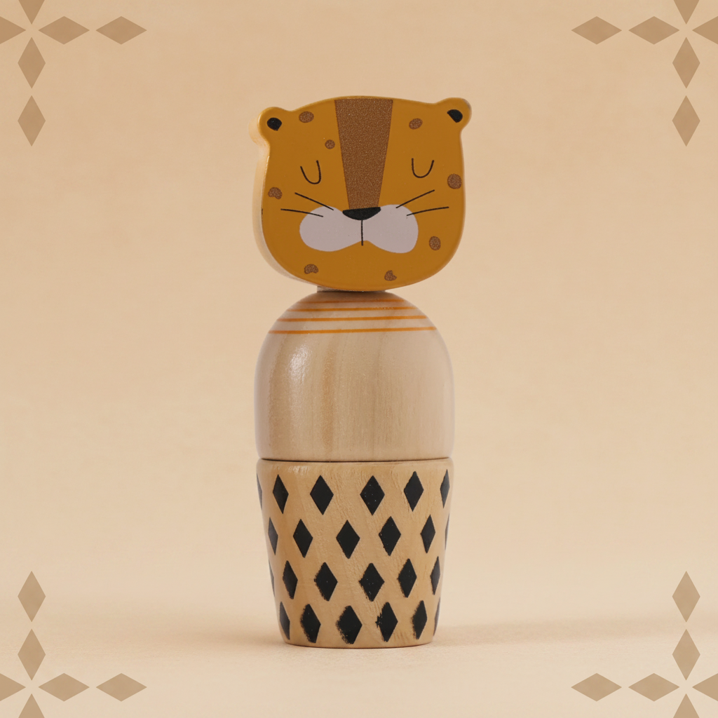 WoodyFriends – Motor Skills & Fun – Wooden Animal Stacking Toys