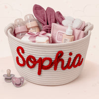 Thumbnail for CuddleBasket – Cute & Personal – Personalized Diaper Basket