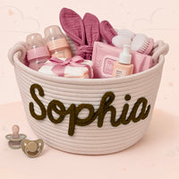 Thumbnail for CuddleBasket – Cute & Personal – Personalized Diaper Basket