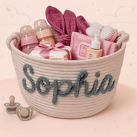 Thumbnail for CuddleBasket – Cute & Personal – Personalized Diaper Basket