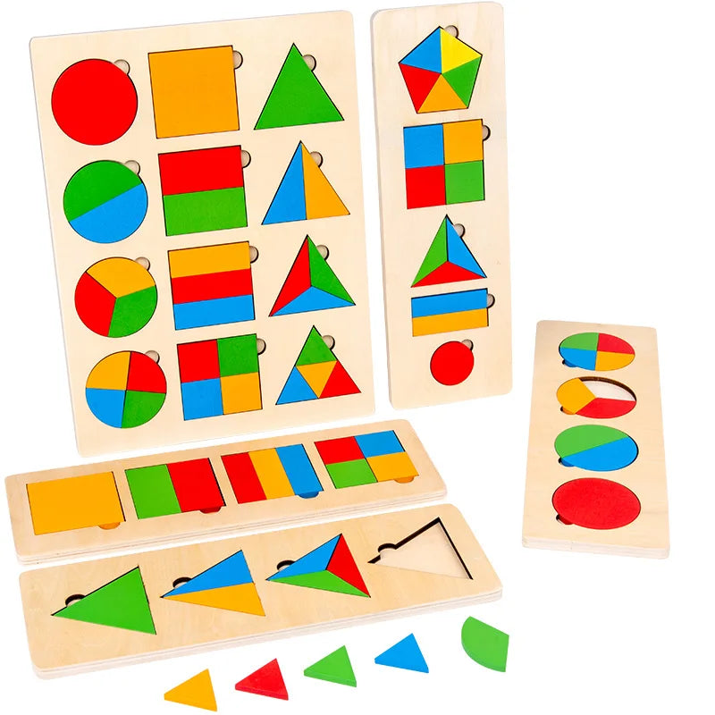 Woods™  - Geometric Montessori Puzzel