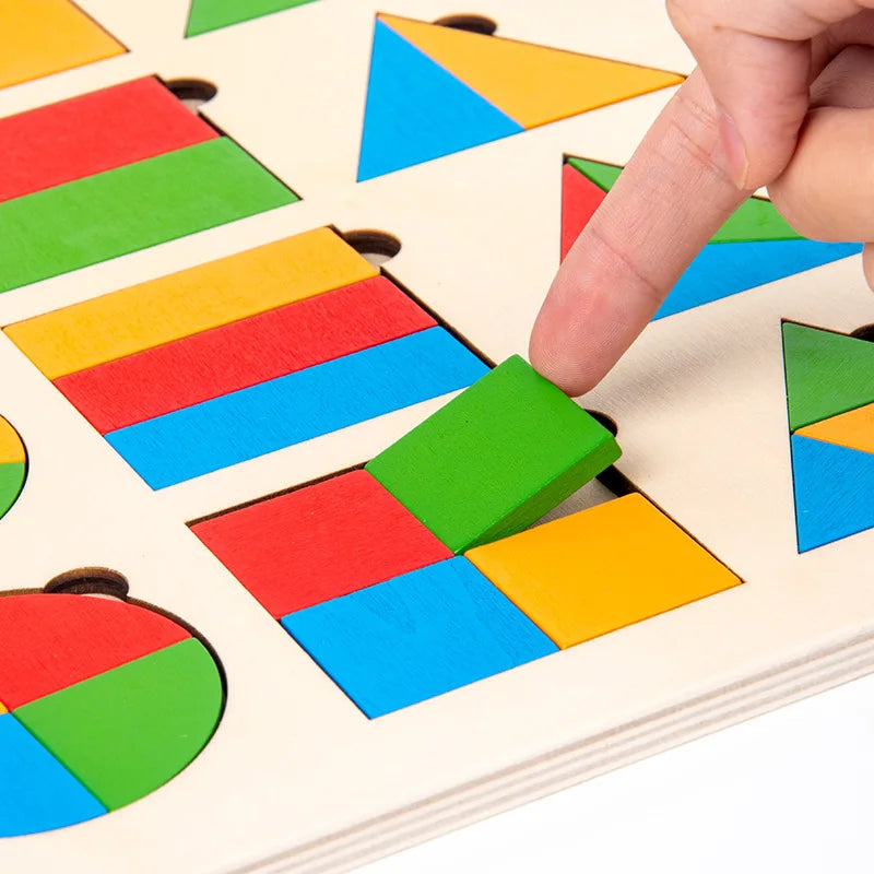 Woods™  - Geometric Montessori Puzzel