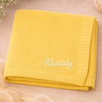 Thumbnail for Personalized Baby Blanket – Soft & Unique – Personalized Embroidered Cotton Blanket