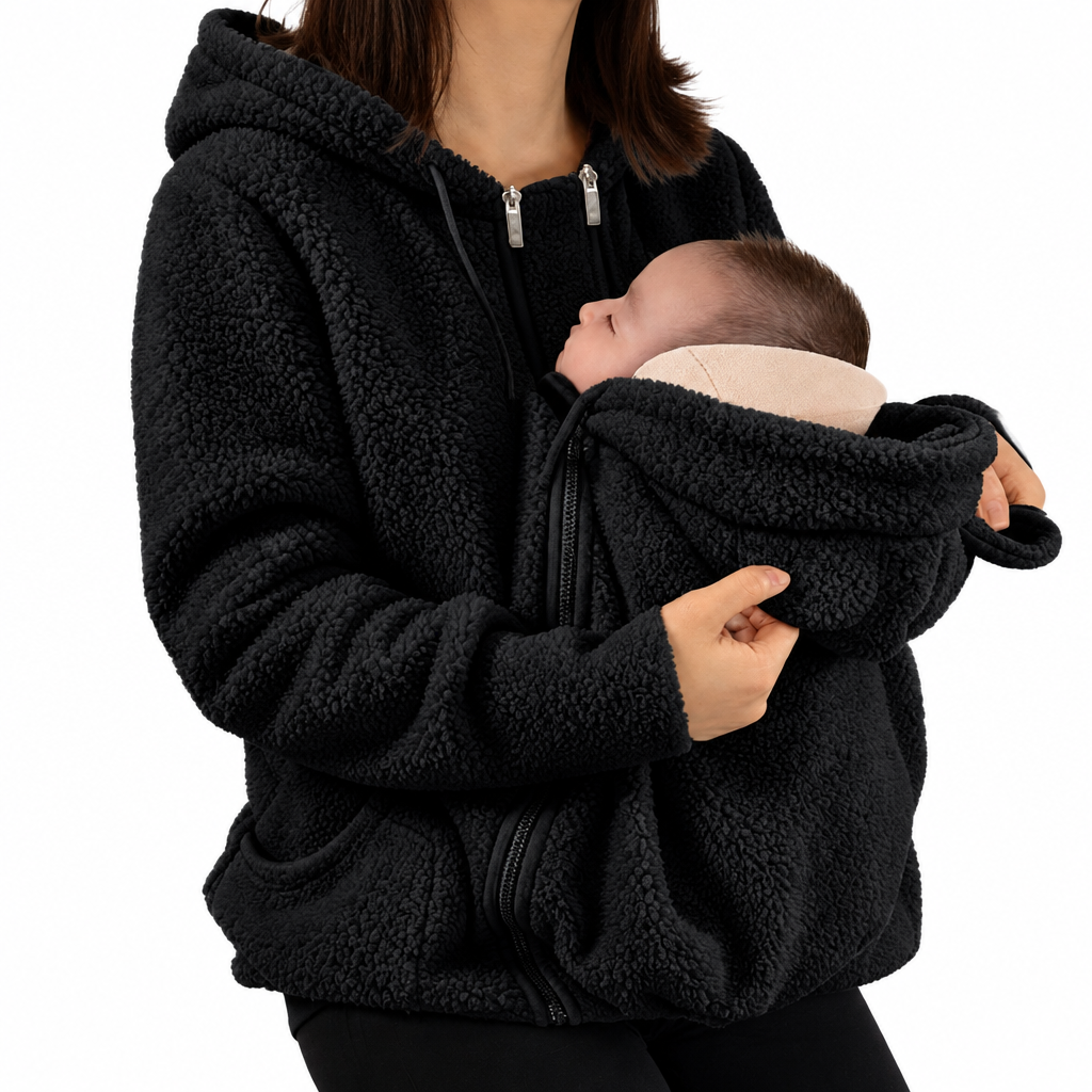 MamaNest – Warm & Practical – 2-in-1 Carrier Jacket for Mom and Baby
