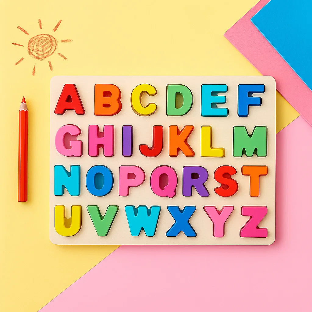 AlphaBlocks – Wooden & Educational – 3D letter puzzle