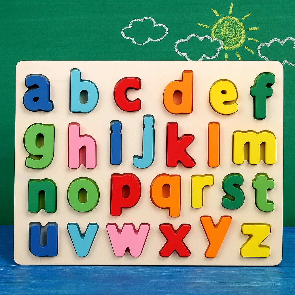 AlphaBlocks – Wooden & Educational – 3D letter puzzle