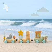 Thumbnail for HappyTrain – Montessori & Fun – Wooden Train Set