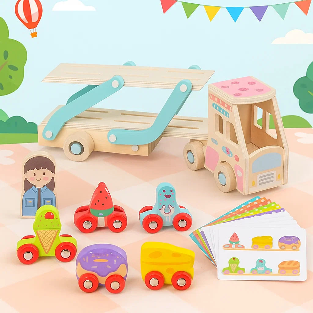 CargoMatch – Creative & Educational – Wooden truck