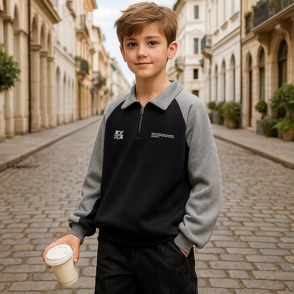 MiniFashion – Playful & Classic – Cotton Sweater