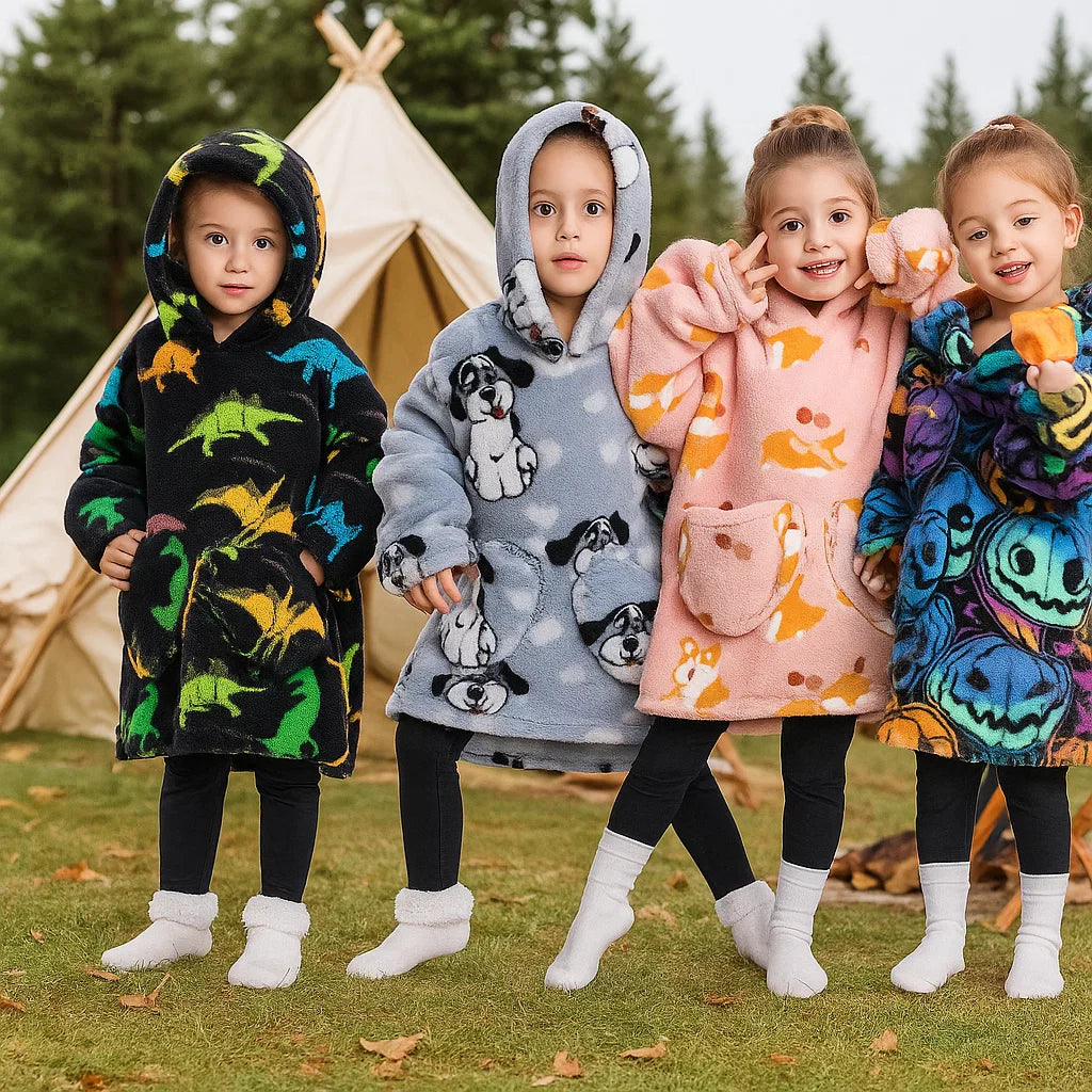 HappySnug – Cute and comfortable – Children's blanket with hood