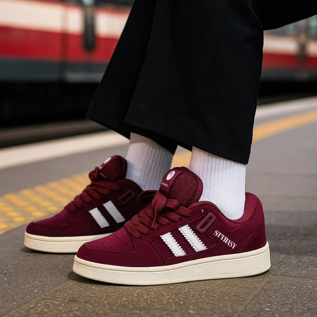 UrbanStep – Fashionable and comfortable – burgundy sneakers