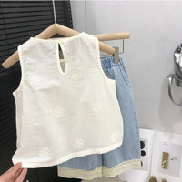 Thumbnail for Sleeveless Tops & Pants – Soft & Stylish – Children's Summer Outfit
