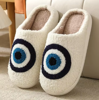 Thumbnail for Northern Lights Kids - Warm & Festive - Plush patterned Christmas slippers