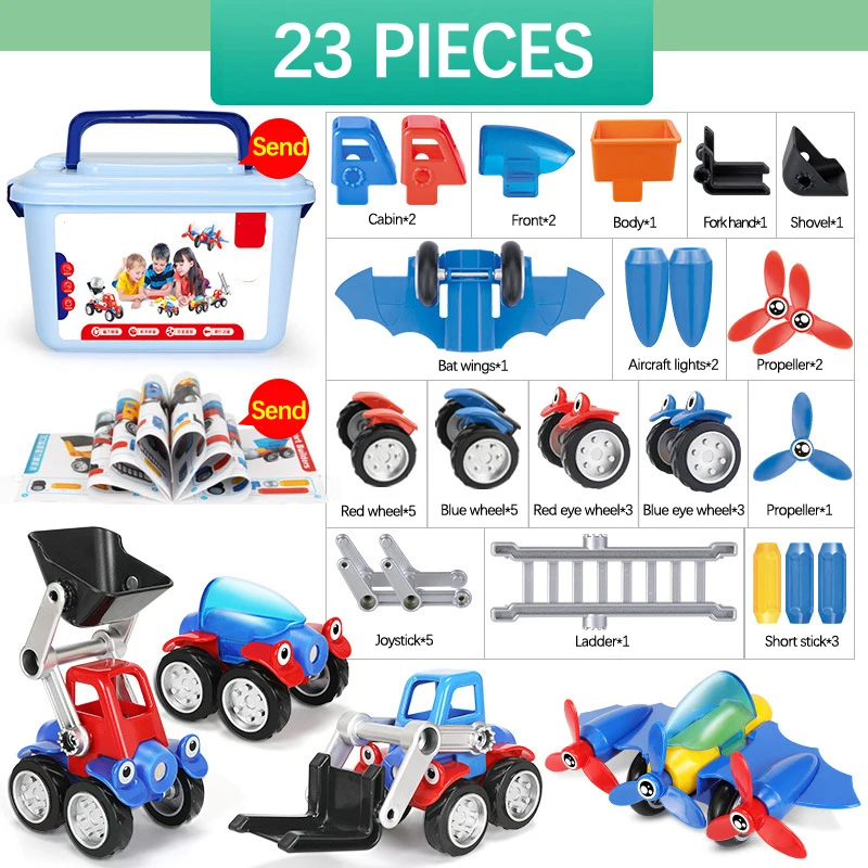 Magnetic Cars™ – Magnetic Building Fun - Magnetic Vehicles Toy Set