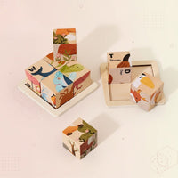 Thumbnail for WoodMind – Creative & Educational – 6-in-1 Montessori Animal Wooden Puzzle