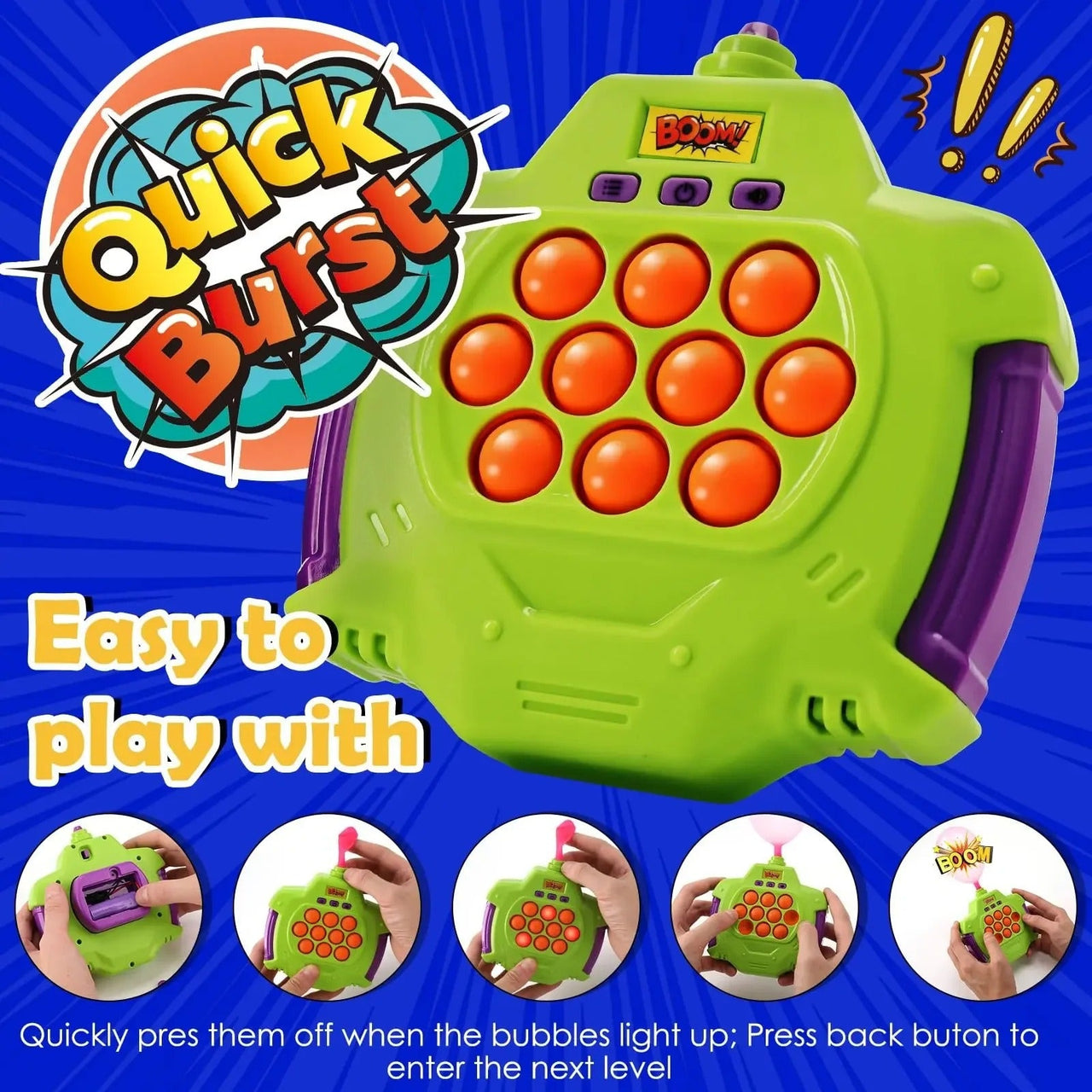 Quick Burst™ - The Ultimate Balloon Battle! - Fidget Pop game