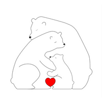 Thumbnail for Family Puzzle™ – Personalized Mother's Day Gift with a Family of Bears