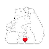 Thumbnail for Family Puzzle™ – Personalized Mother's Day Gift with a Family of Bears