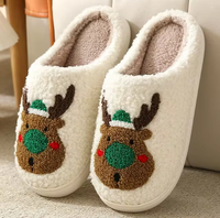 Thumbnail for Northern Lights Kids - Warm & Festive - Plush patterned Christmas slippers