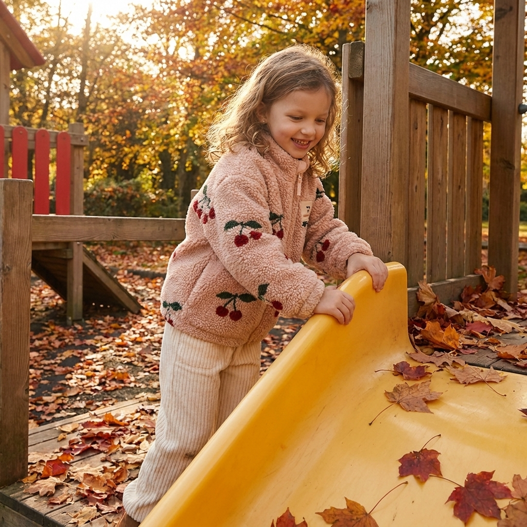 WarmHug – Comfortable & Trendy – Kids' Fleece Jacket with Playful Prints