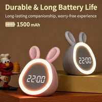 Thumbnail for BunnyGlow – Cute & Practical – Digital Kids' Alarm Clock with Night Light