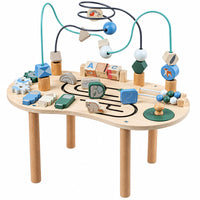 Thumbnail for WoodMaze – Fun & Educational – Wooden Activity Table with Bead Maze