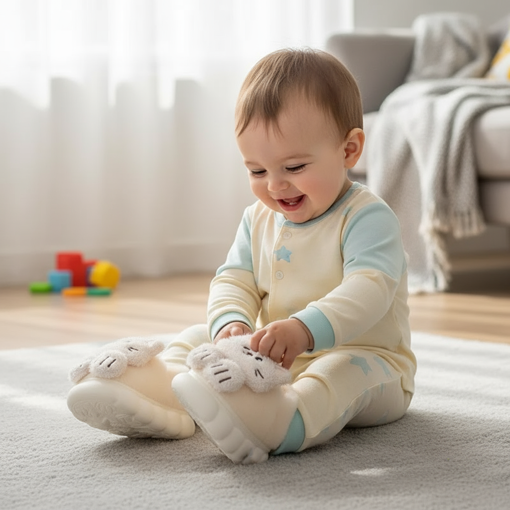 SnuggleKitty – Warmth & Safety – Children's Cat Slippers