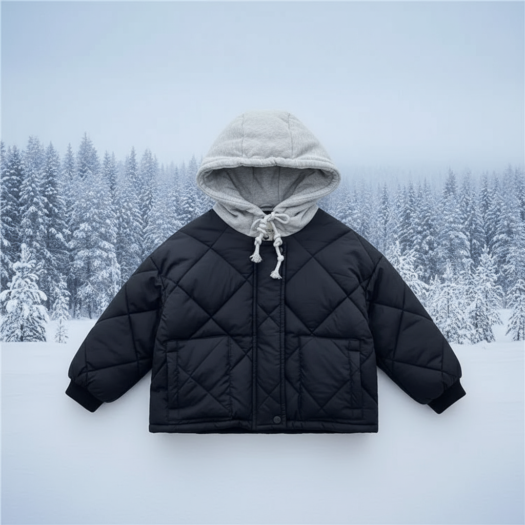 CozyShield – Warm & Cool – Quilted Hoodie Jacket