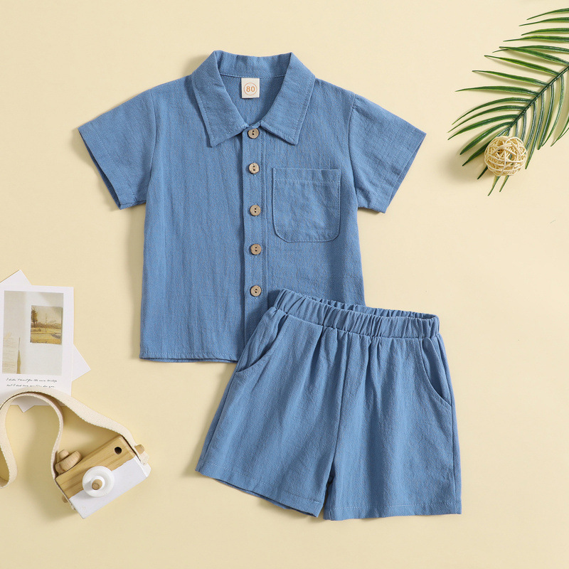 Mini Fashion™ - Cotton Linen Summer Set Boys