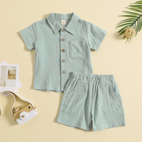 Thumbnail for Mini Fashion™ - Cotton Linen Summer Set Boys