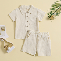 Thumbnail for Mini Fashion™ - Cotton Linen Summer Set Boys