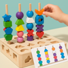 Woods™ - Encourage Creativity & Improve Skills - Colorful Montessori Puzzle Set