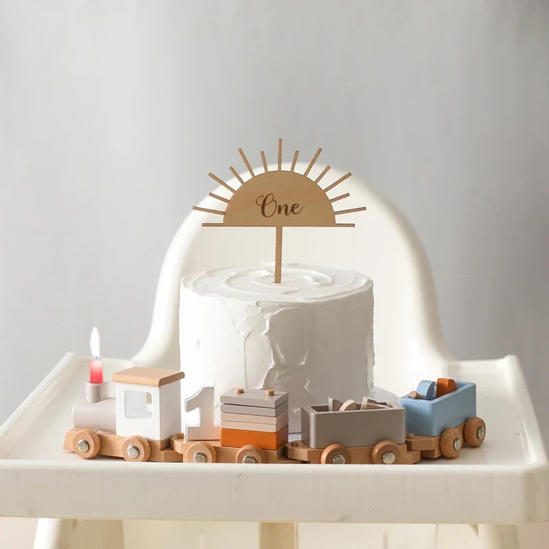 TrainCount –  Classic & Educational – Wooden Montessori Train