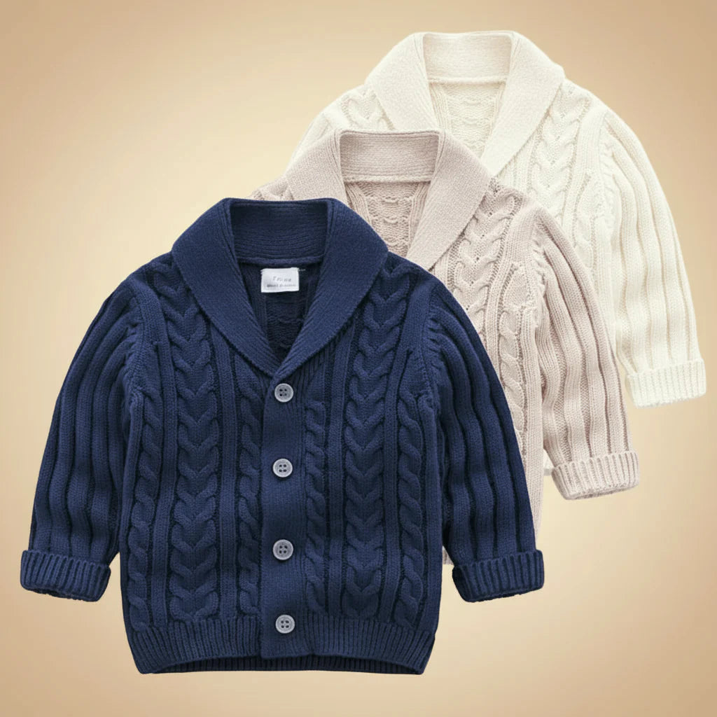 CozyCub – Comfortable & Stylish – Knitted Children's Cardigan Sweater