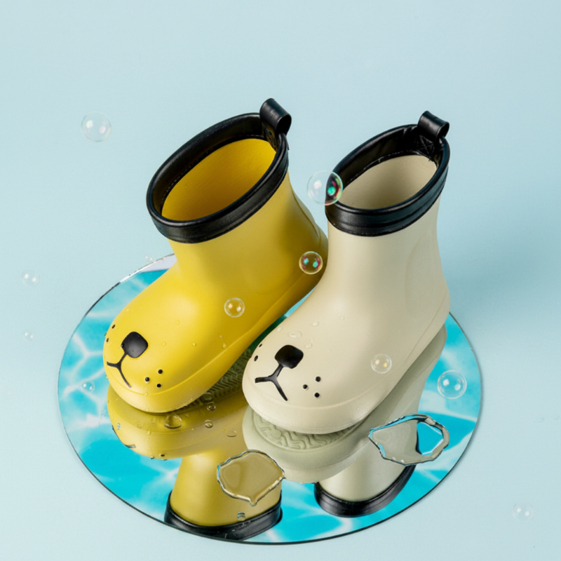 PuddlePaws Kids – Waterproof & Playful - Woof Rain Boots